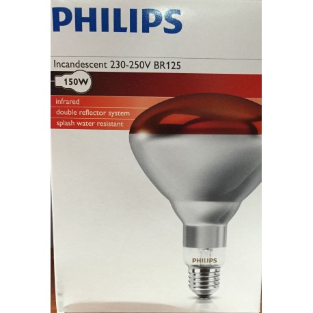 LAMPARA INFRAROJO 150w E27