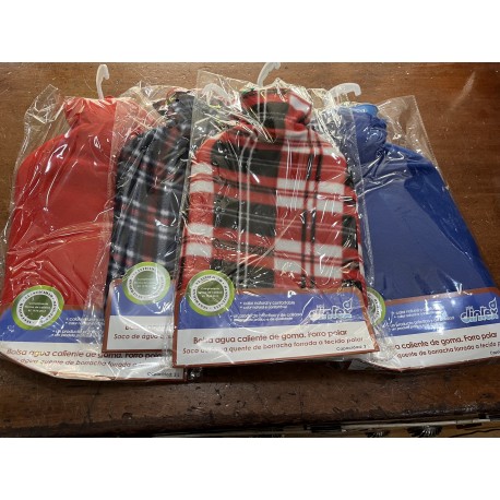 Bolsa agua caliente de goma.