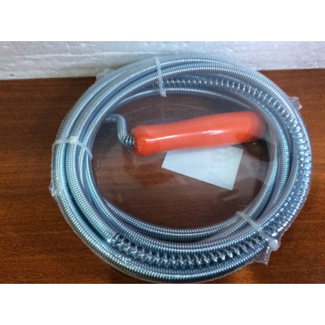 Desatascador muelle cañerías 3 mts.