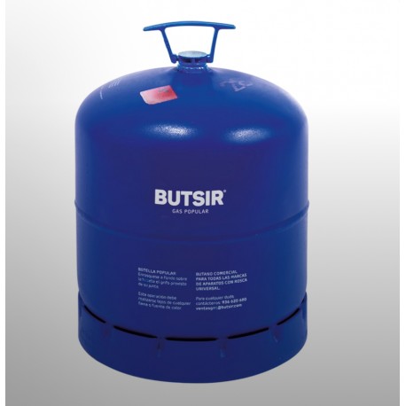 Carga botella azul butsir butano 2,8 kgs